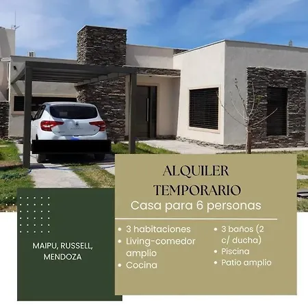 Casa Con Piscina En Maipu, Mendoza Villa Exterior photo